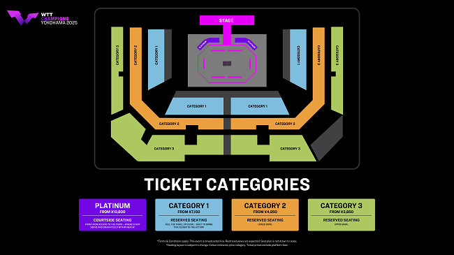 Wrct Seating Chart.pdf WTT Champions Yokohama 2025 (PRIORITY TICKET SALES for WTT FANS ONLY)