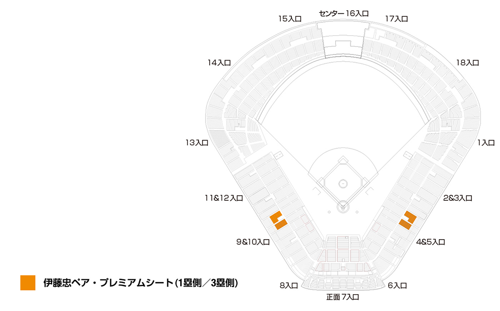 東京ヤクルトスワローズ 2022Swallows CREW会員限定 抽選販売 伊藤忠プレミアムシート／伊藤忠ペアシート