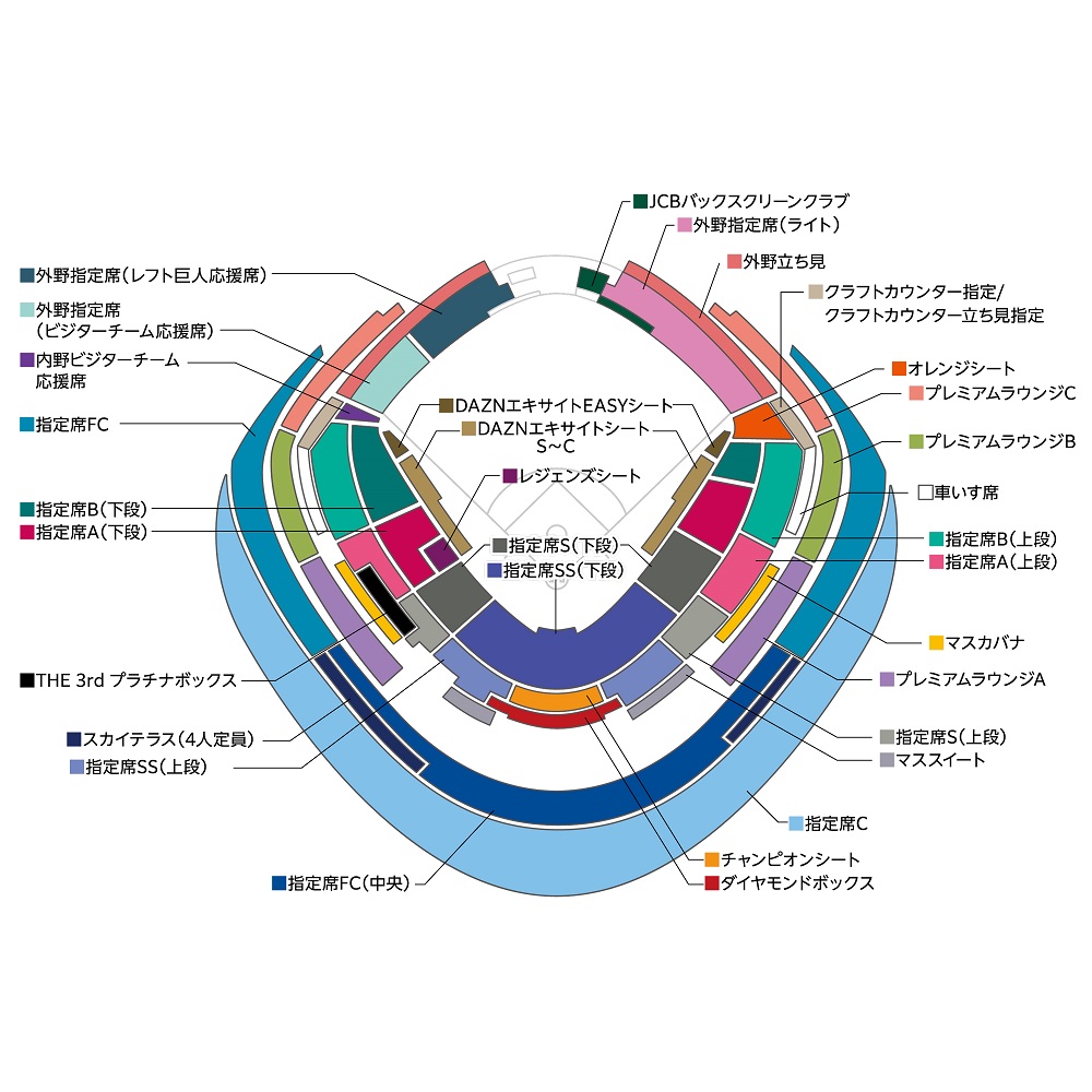 ビジターチーム応援席＞2024 JERA クライマックスシリーズ セ 読売ジャイアンツ | チケットぴあ[チケット購入・予約]