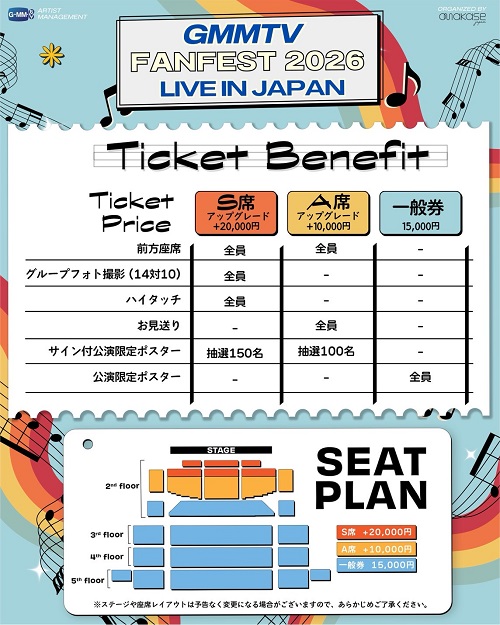 GMMTV FANFEST 2026 LIVE IN JAPAN | チケットぴあ[イベント ショー