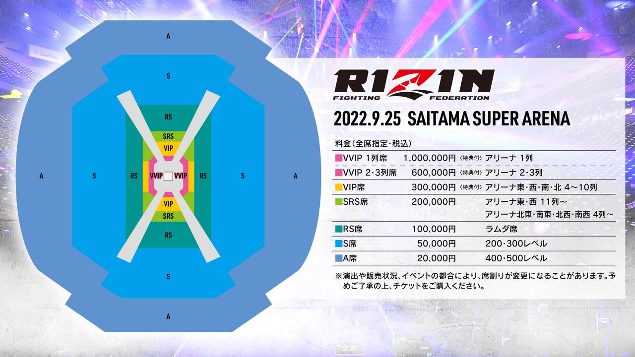 超RIZIN／湘南美容クリニックpresents RIZIN.38 | チケットぴあ