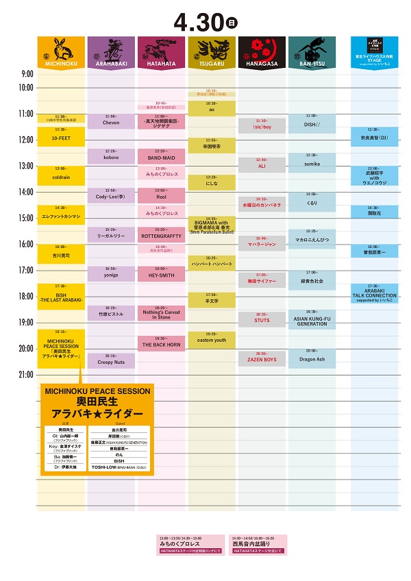 限定生産 ARABAKI ROCK FEST.23 4/30リストバンド アラバキ 荒吐 音楽