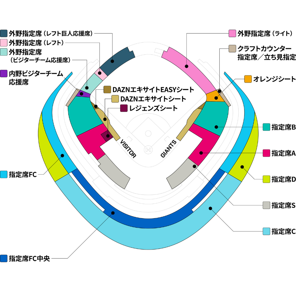 東京ドーム　巨人戦チケット