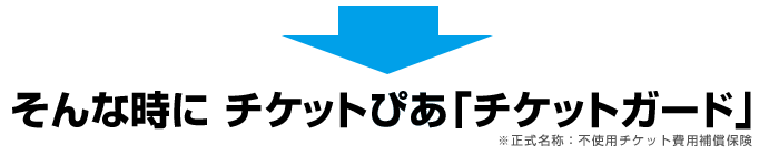 そんな時にチケットぴあ「チケットガード」