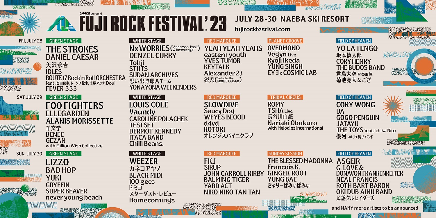 フジロック2023  3日通し駐車券A　場内2